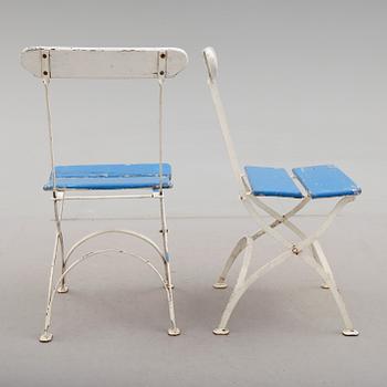 TRÄDGÅRDSSTOLAR, 6 st, Grythyttan, 1900-talets andra hälft.