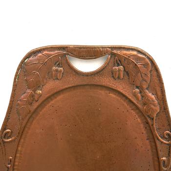 Trays 3 pcs Art Nouveau early 20th century.