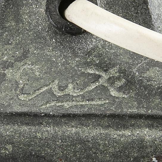 Axel Gute, a bronze table lamp, 1920's.