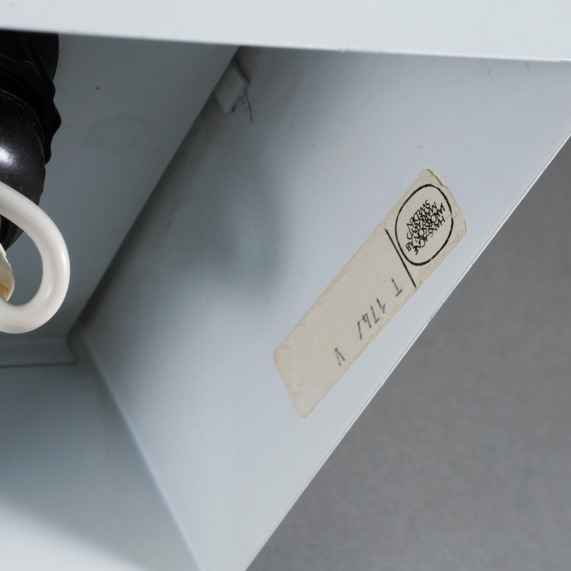 VÄGGLAMPOR, ett par, Hans Agne Jakobsson, Markaryd, Sverige, 1900-talets andra hälft.