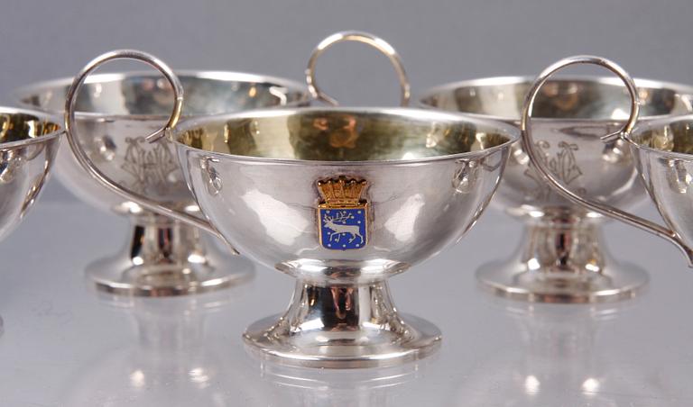 SUPKOPPAR, 12 st, silver, Göteborg, 1946-7.
