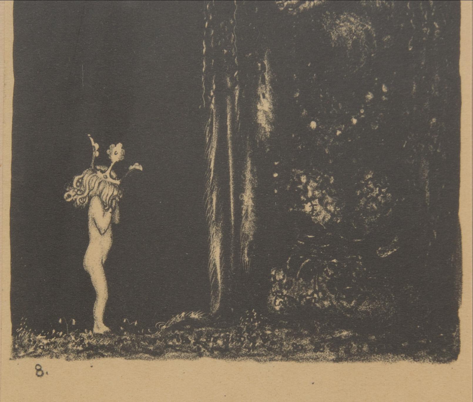 JOHN BAUER, litografi No 8 ur sviten "Troll".