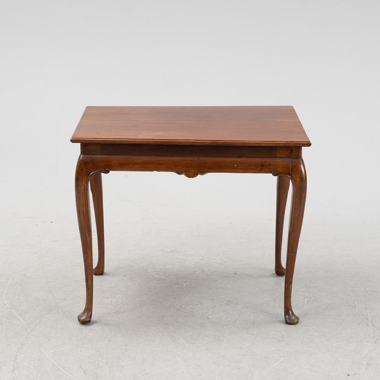 A composite mahogany table, 18th and 20th Century.