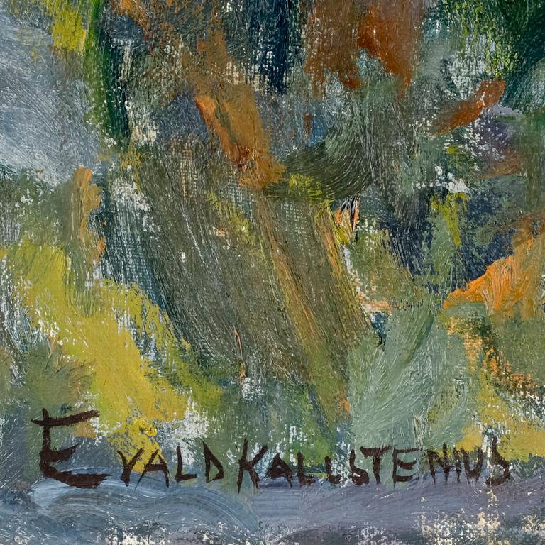 EVALD KALLSTENIUS, olja på duk. Sign.