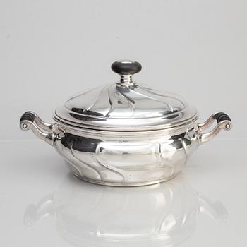 A Danish Rococo-Style Silver Tureen, mark of Laurits Berth, Copenhagen 1918.