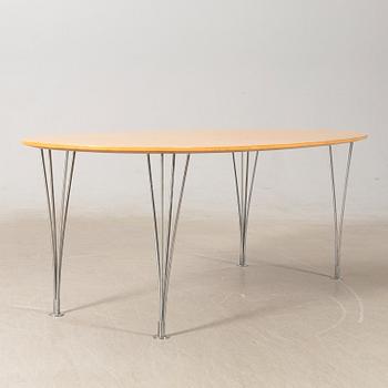 Bruno Mathsson & Piet Hein, coffee table "Superellipse" for Fritz Hansen, Denmark.