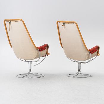 Bruno Mathsson, fåtöljer, ett par, ”Jetson”, 1900-talets andra hälft.