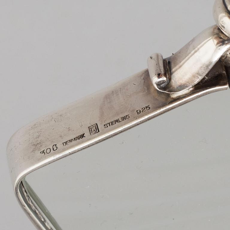 GEORG JENSEN, a sterling silver magnifying glass, Denmark 1933-44.