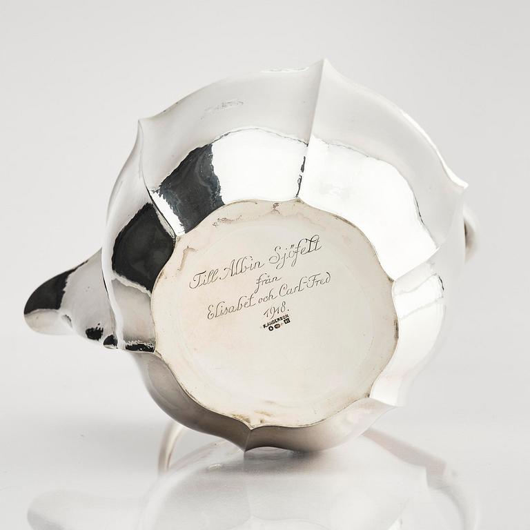 Karl Anderson, a silver coffee- and teaset, 4 pieces, Stockholm, Sweden 1918.