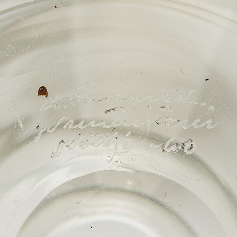 Kaj Franck, a decanter, KF 501  'The Bells of Kremlin', signed K. Franck, Nuutajärvi, Notsjö -60.