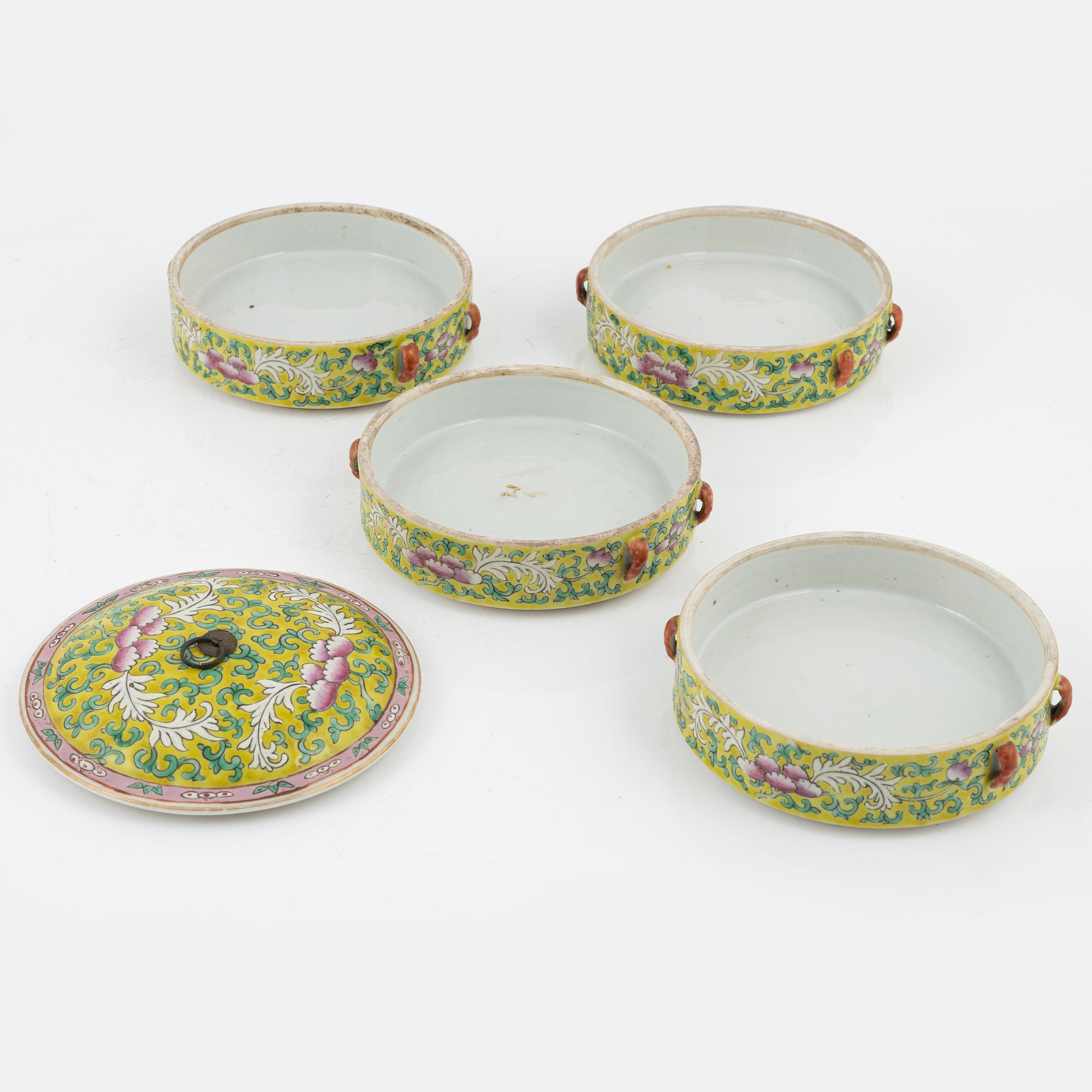 A four tiered food box, China, early 20th century.