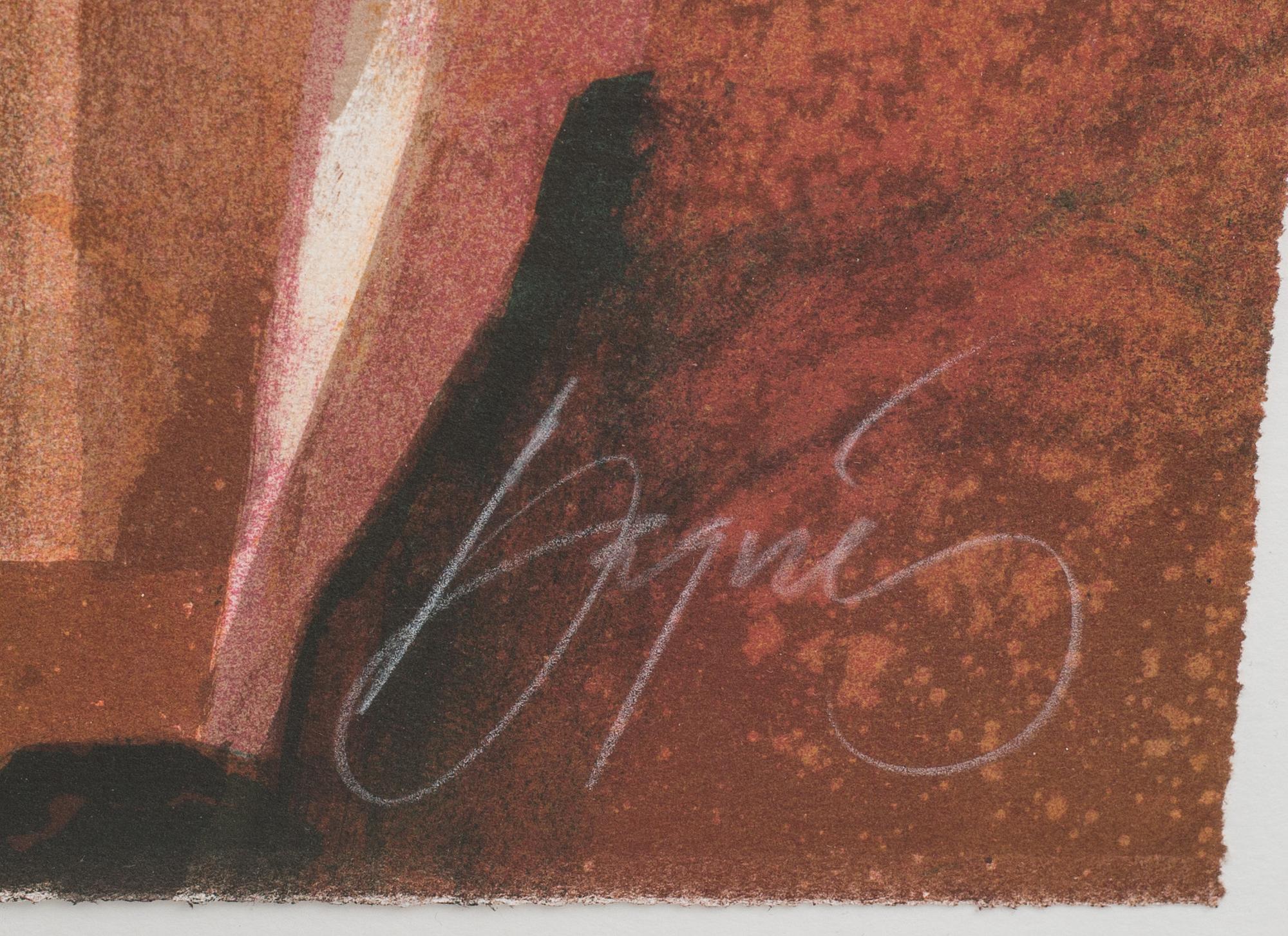 JOSEP BASQUÉS, färglitografi, signerad och numrerad 3/250.