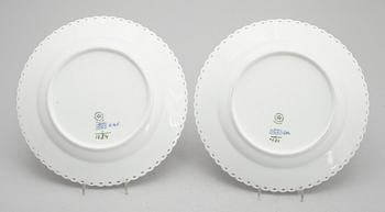 TALLRIKAR, 2 st, porslin, Royal Copenhagen.