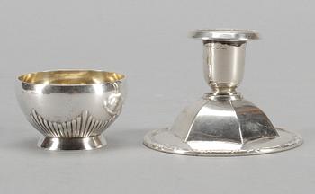 PARTI SILVER, 21 delar, bla. "Olga", GAB, Stockholm 1959. Total vikt ca 486 cm.