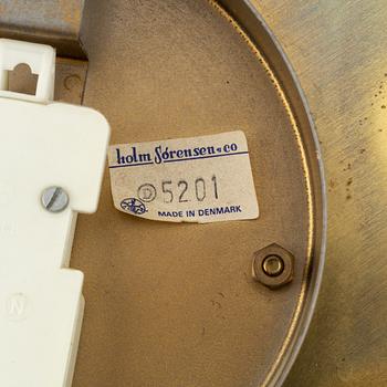 Svend Aage Holm-Sørensen, a brass wall light, Holm-Sørensen & Co, Denmark, 1960s.