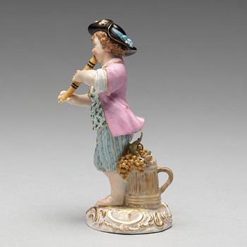 FIGURIN, porslin. Meissen, 1800-talets andra hälft.