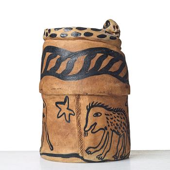 Ulrica Hydman-Vallien, a large stoneware vase, Sweden.