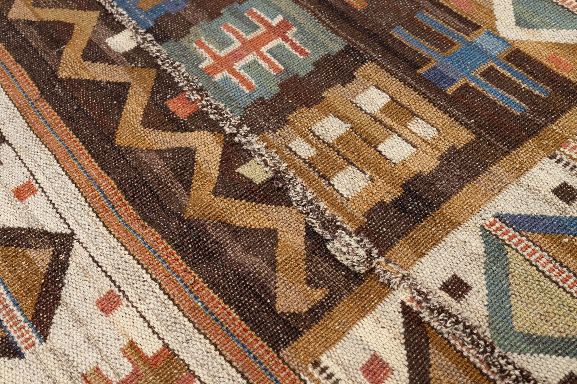Märta Måås-Fjetterström, a 'Renaissance' drape, flat weave, c. 213 x 145 cm, signed MMF.