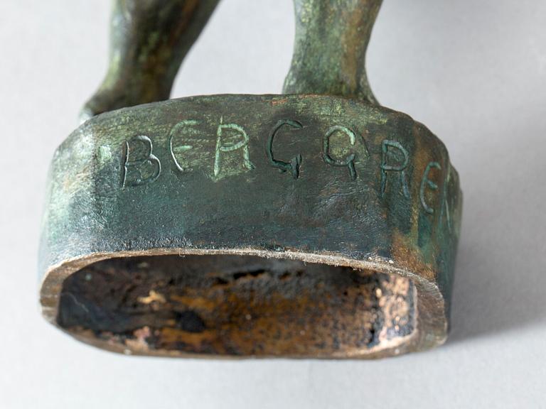 SIGGE BERGGREN, skulptur, brons, signerad.