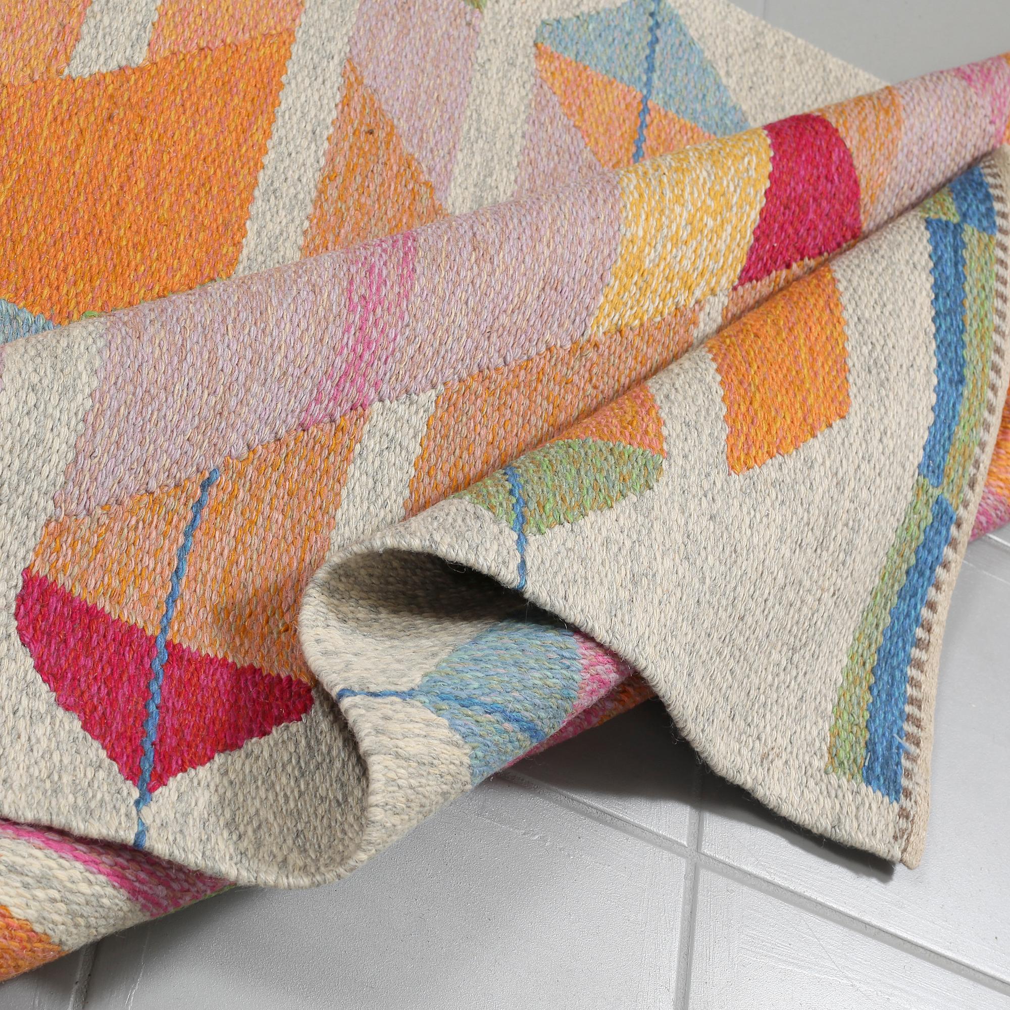 AGDA ÖSTERBERG, a flatweave, signed AÖ, model "Jakobs stege", 224 x 123 cm.