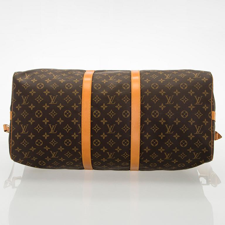 Louis Vuitton, a Monogram Canvas 'Keepall 55 Bandoulière' weekend bag.