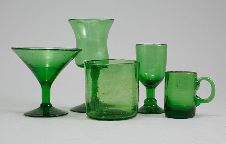 SERVISDELAR, 86 st, glas, Mexiko, 1900-talets andra hälft.