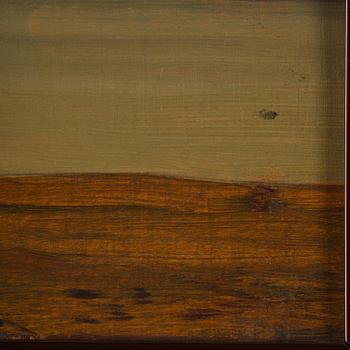 Pelle Swedlund, Sunset with seated woman.