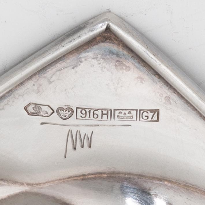 Tapio Wirkkala, fat, silver, TW 100, Kultakeskus, Tavastehus, 1960.