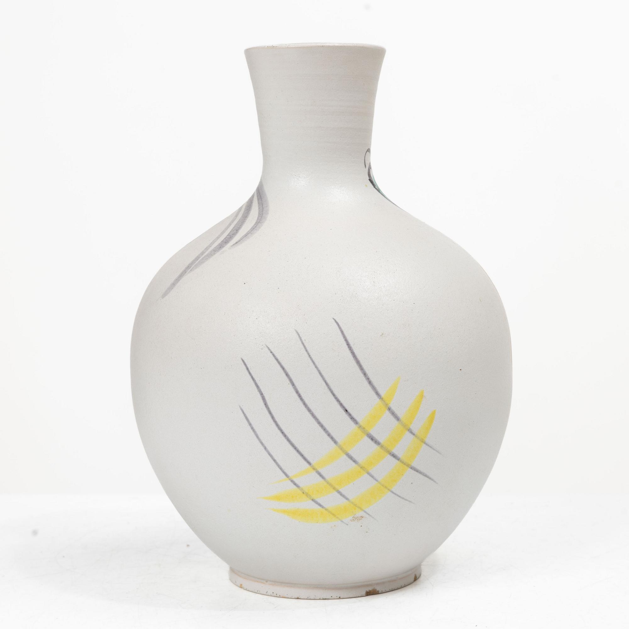 Gustavsberg, a vase, bowl and dish, Gustavsberg Studio.