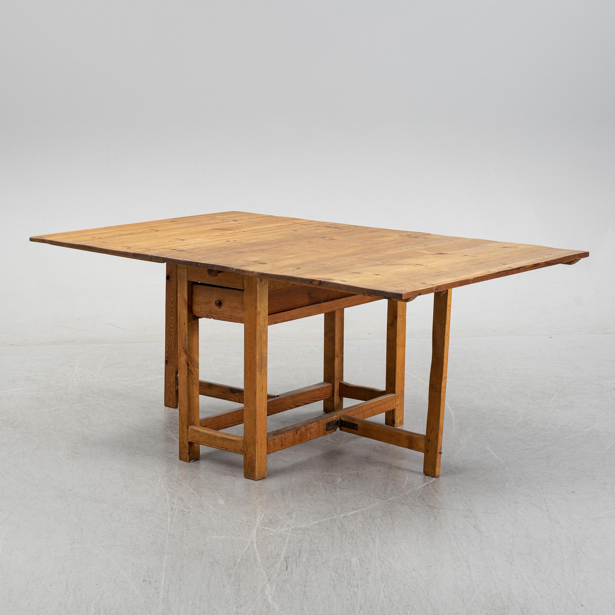 A 19th century gate-leg table.