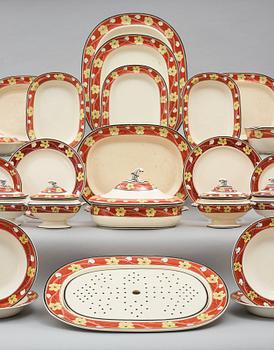 A Copeland creamware part dinner service, early 19th century. (163 pieces).