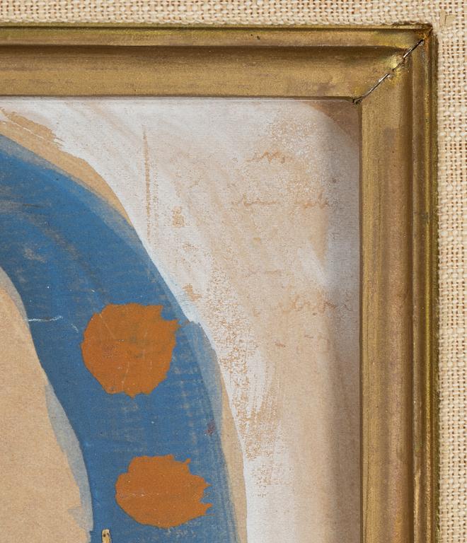 Sven X:et Erixson, akvarell på pappannå, signerad och daterad -65.