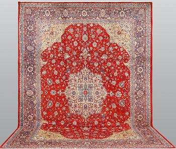 A Sarouk carpet, approximately 365 x 277 cm.
