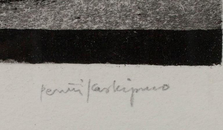 PENTTI KASKIPURO, torrnål och akvatinta, signerad och numrerad 31/100.