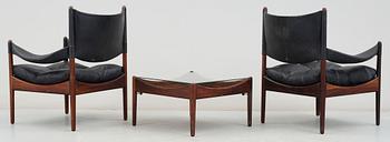 FÅTÖLJER, ett par samt SOFFBORD, "Modus", Christian Vedel, Danmark, 1960-tal.