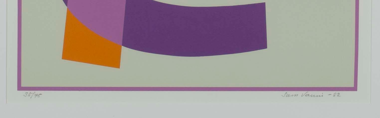 SAM VANNI, serigrafi, 38/75, sign. och. dat. -82.