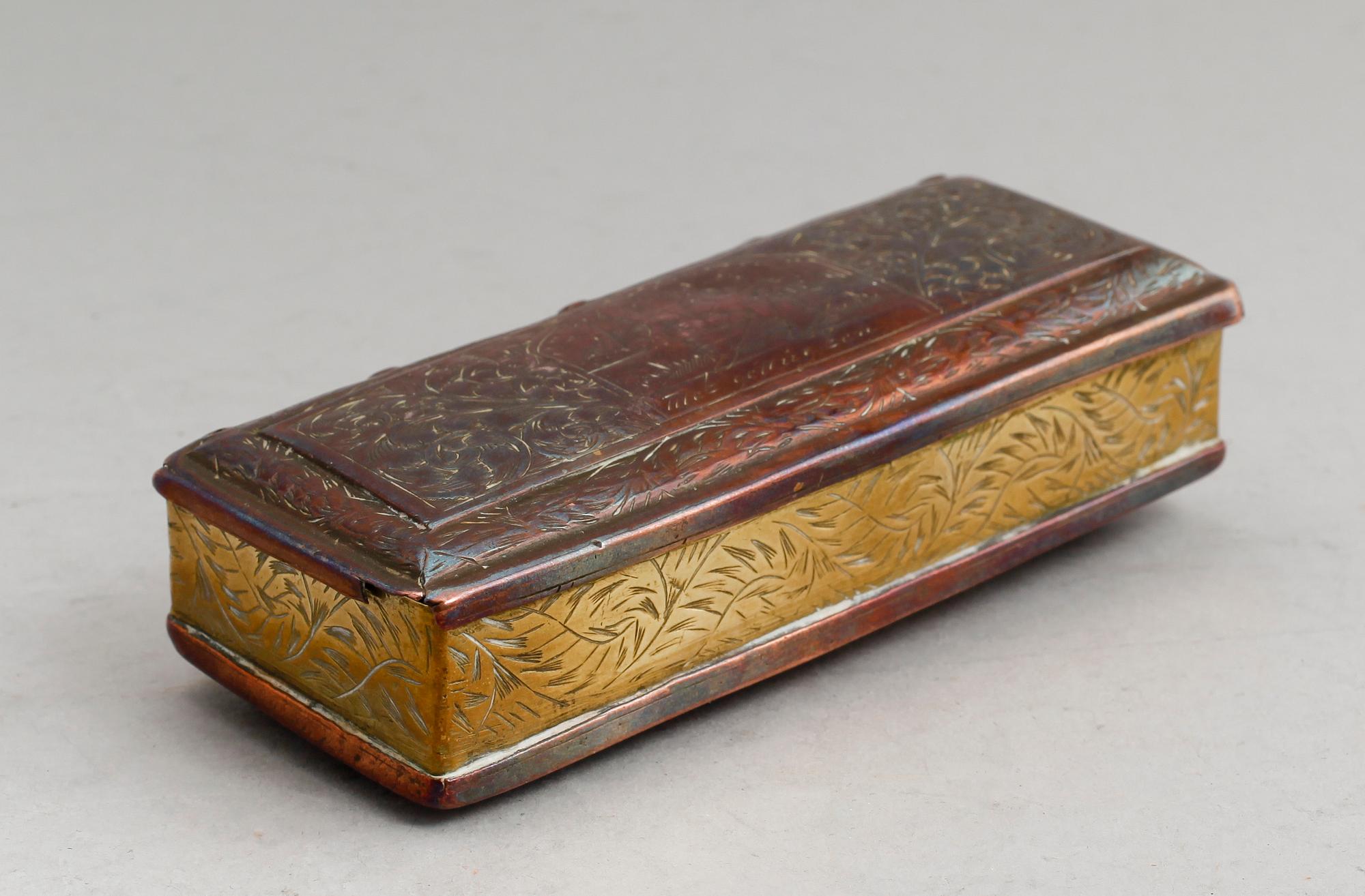 DOSA, koppar och mässing, sannolikt 1700-tal.