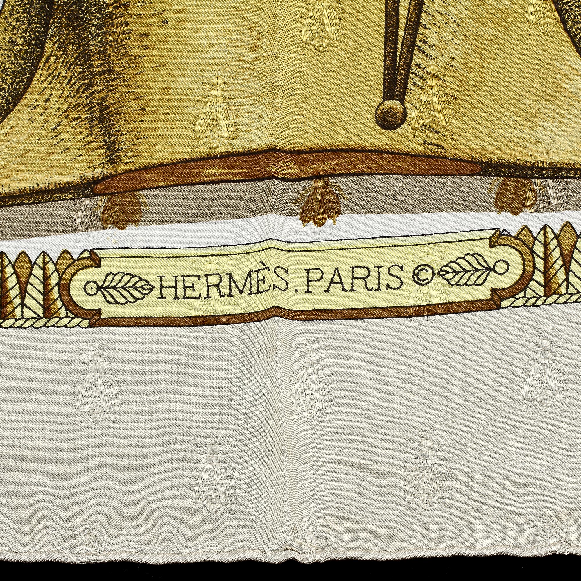SCARF, siden, "Napoleon", design Philippe Ledoux, Hermès, Paris.