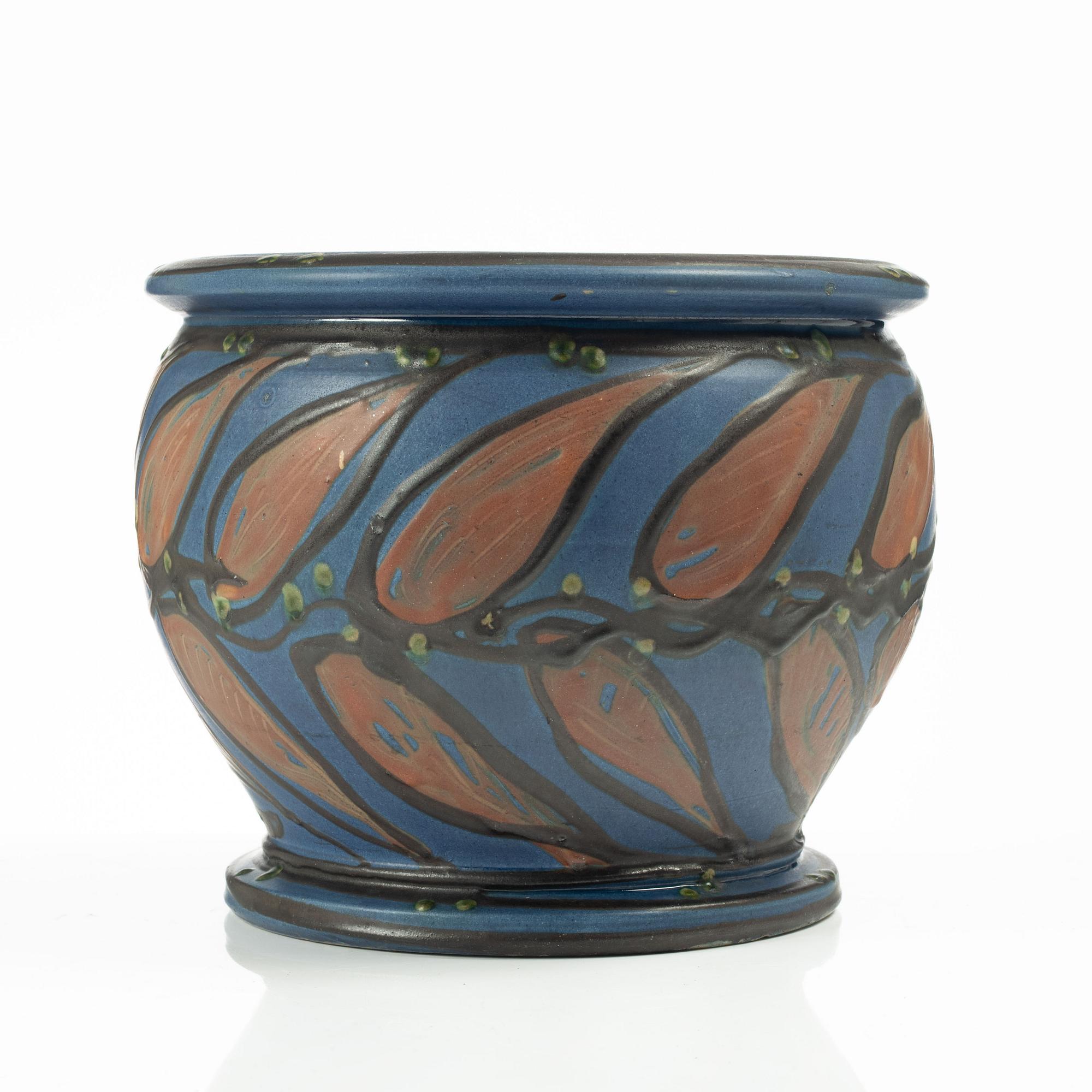 Flower pot, Herman Kähler, Denmark.