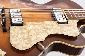 A 1960's electric bass, Höfner 500/2 Club Bass, Sunburst.