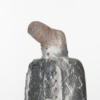 Bertil Vallien, unik väggskulptur, sandgjutet glas, "Idol".