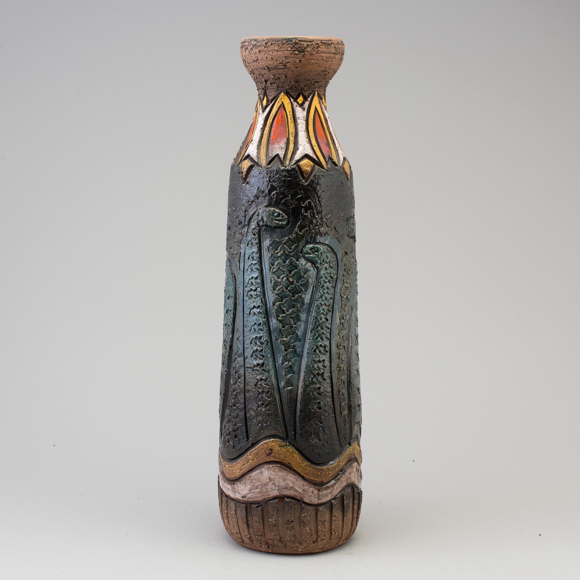 A stoneware vase by Marian Zawadski for Tilgmans Keramik, signed and dated 1964.