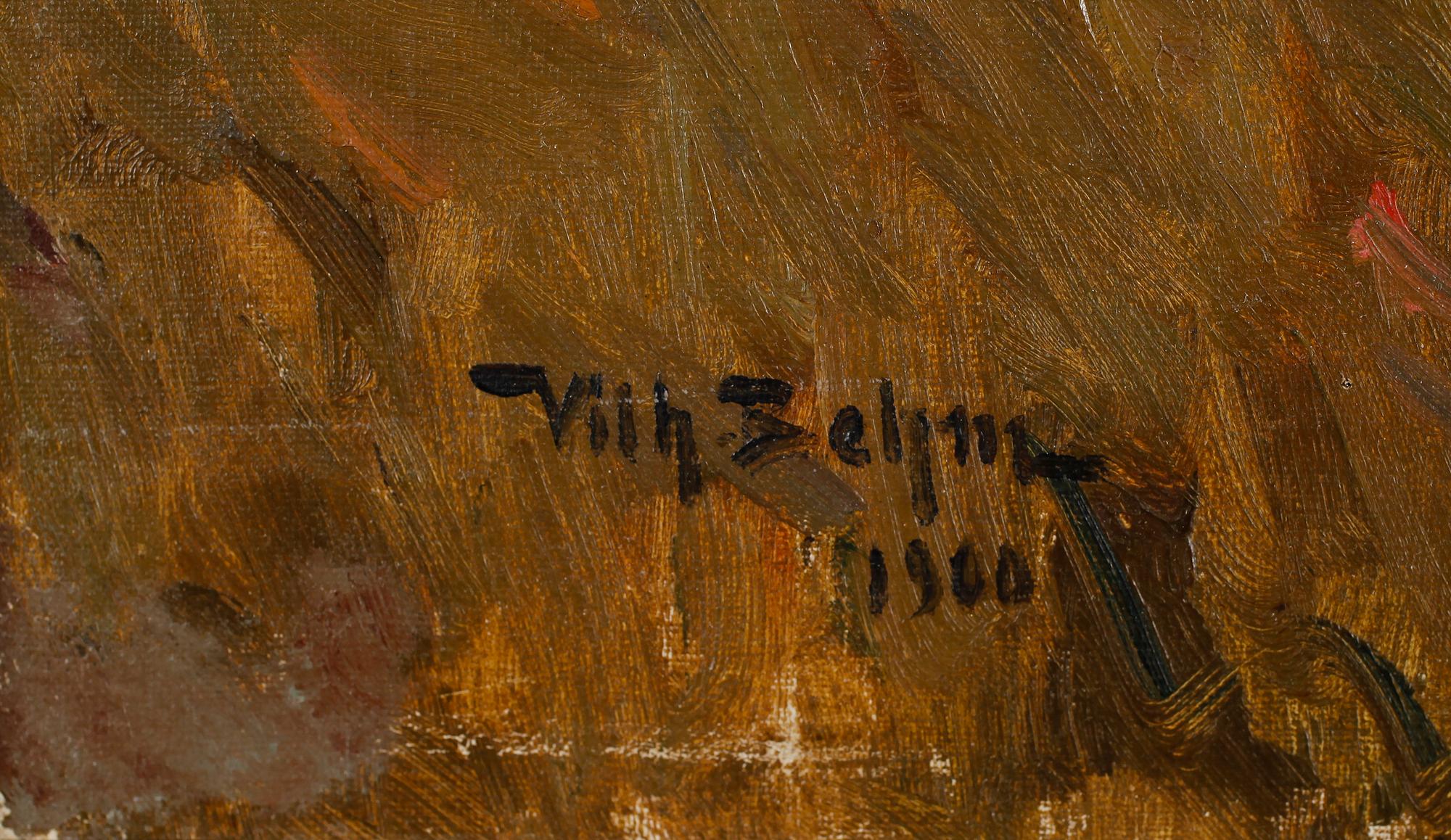 WILHELM BEHM, olja på duk, signerad och daterad 1900.