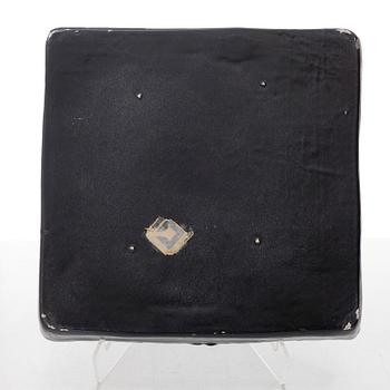 Birger Kaipiainen, a signed stoneware tray.