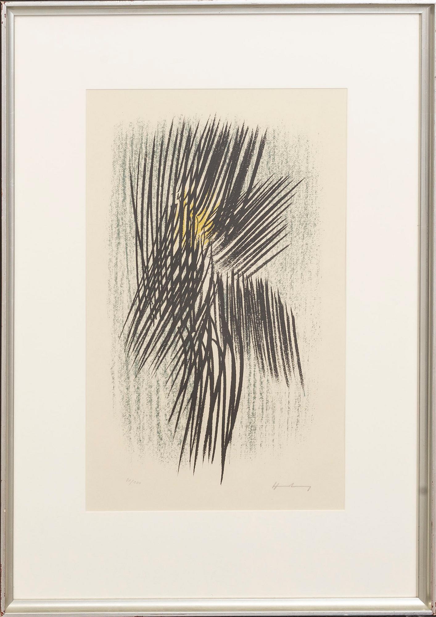 HANS HARTUNG, a signed and numbered colour lithograph.
