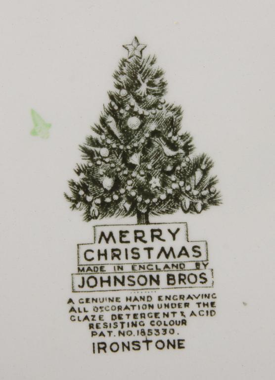 MAT- OCH KAFFESERVIS, 45 delar, flintgods, Johnson Bros, England.
