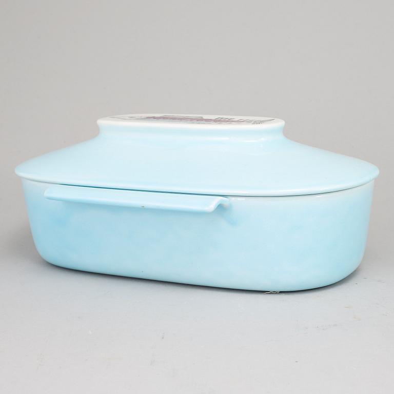 MARIANNE WESTMAN, an owenware casserole with cover, Rörstrand, Sweden 1960's.