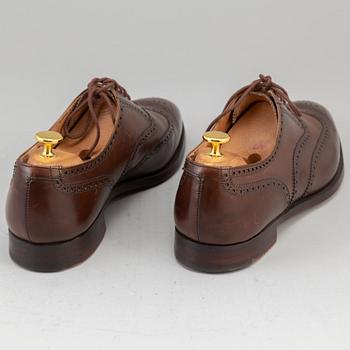 CROCKET & JONES, brogues, Chestnut burnished calf leather sole, England, size 45 (10,5).