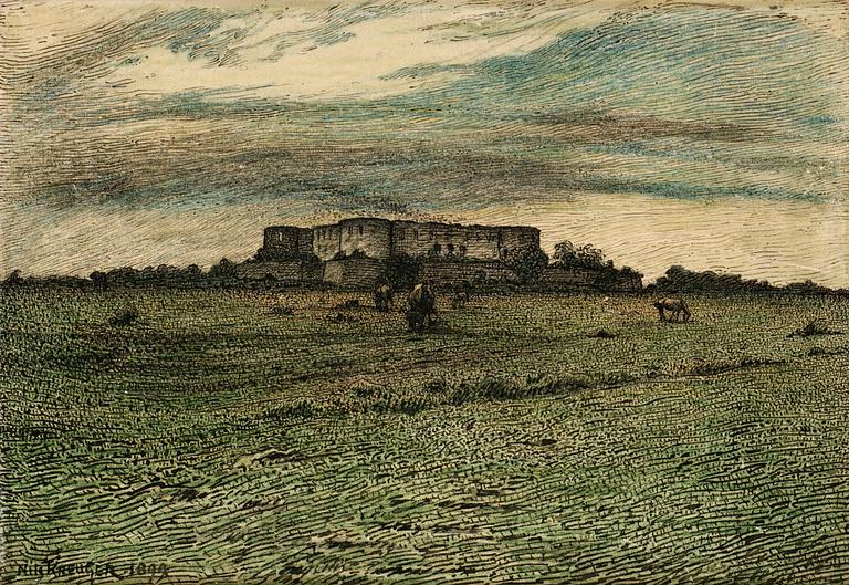 Nils Kreuger, "Slottsruinen (Borgholm)".