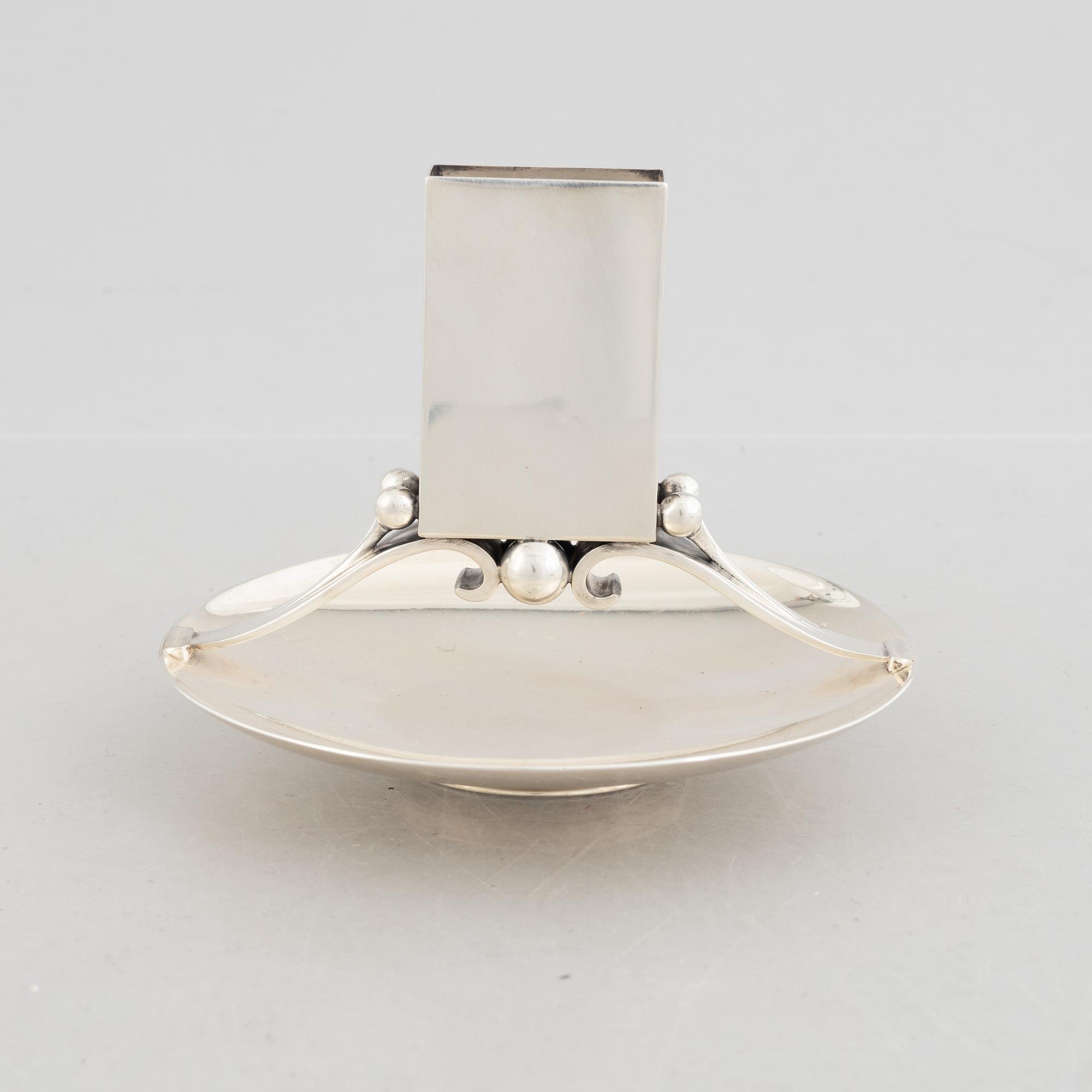 Harald Nielsen, a sterling silver match holder, design no. 637 B, Denmark 1933-1944.